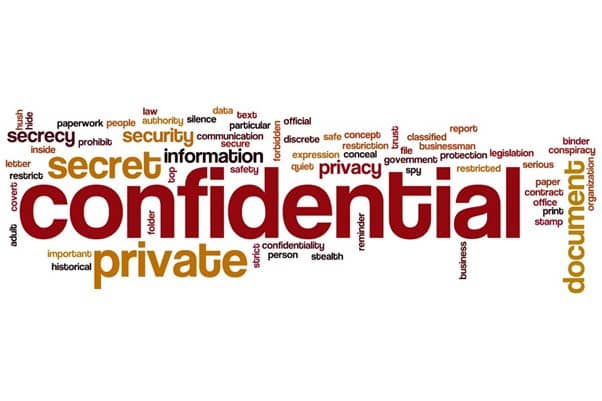 Back office services ensure Confidentiality
